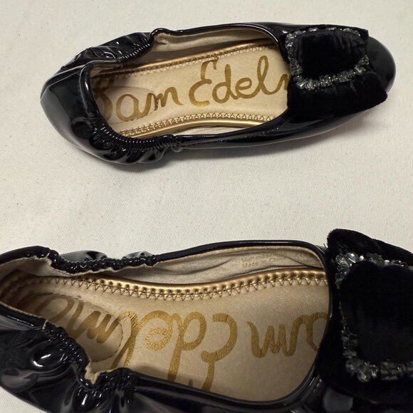 Sam Edelman Kids Black Buckle Slip On Shoes Size 1 - Picture 8 of 8